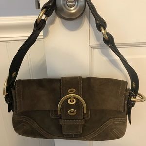 Coach suede purse